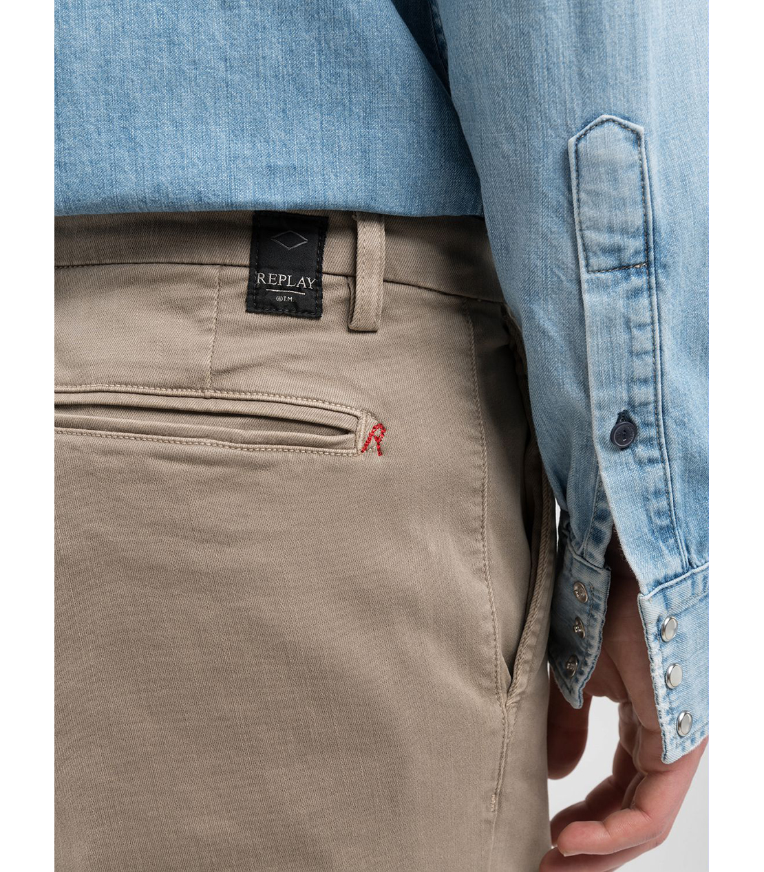 レギュラースリムBENNI Hyperflex Color スーパーストレッチチノパンツ 詳細画像 サンドベージュ 9